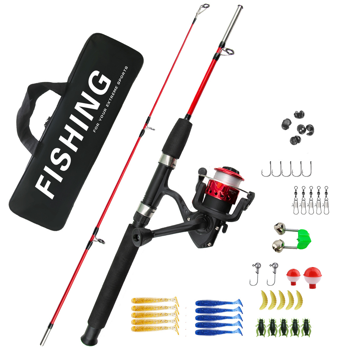 Ice Fishing Line - 2 Set Peralatan Pancing Es untuk