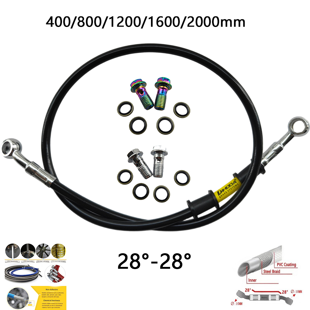 Braided Line - 28 ° -28 ° Selang Rem