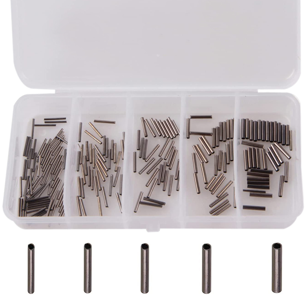 Fishing Line Box - 180 Buah/Boks 0.6Mm-1.4Mm Tembaga Tabung Pancing