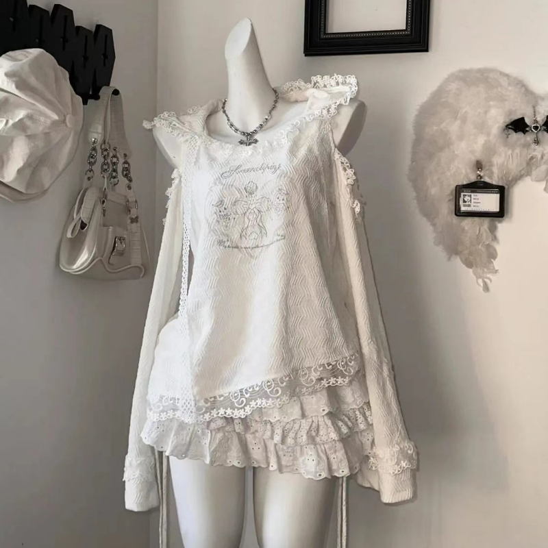 Fly Line - Rok gaya Lolita manis Kawaii Set