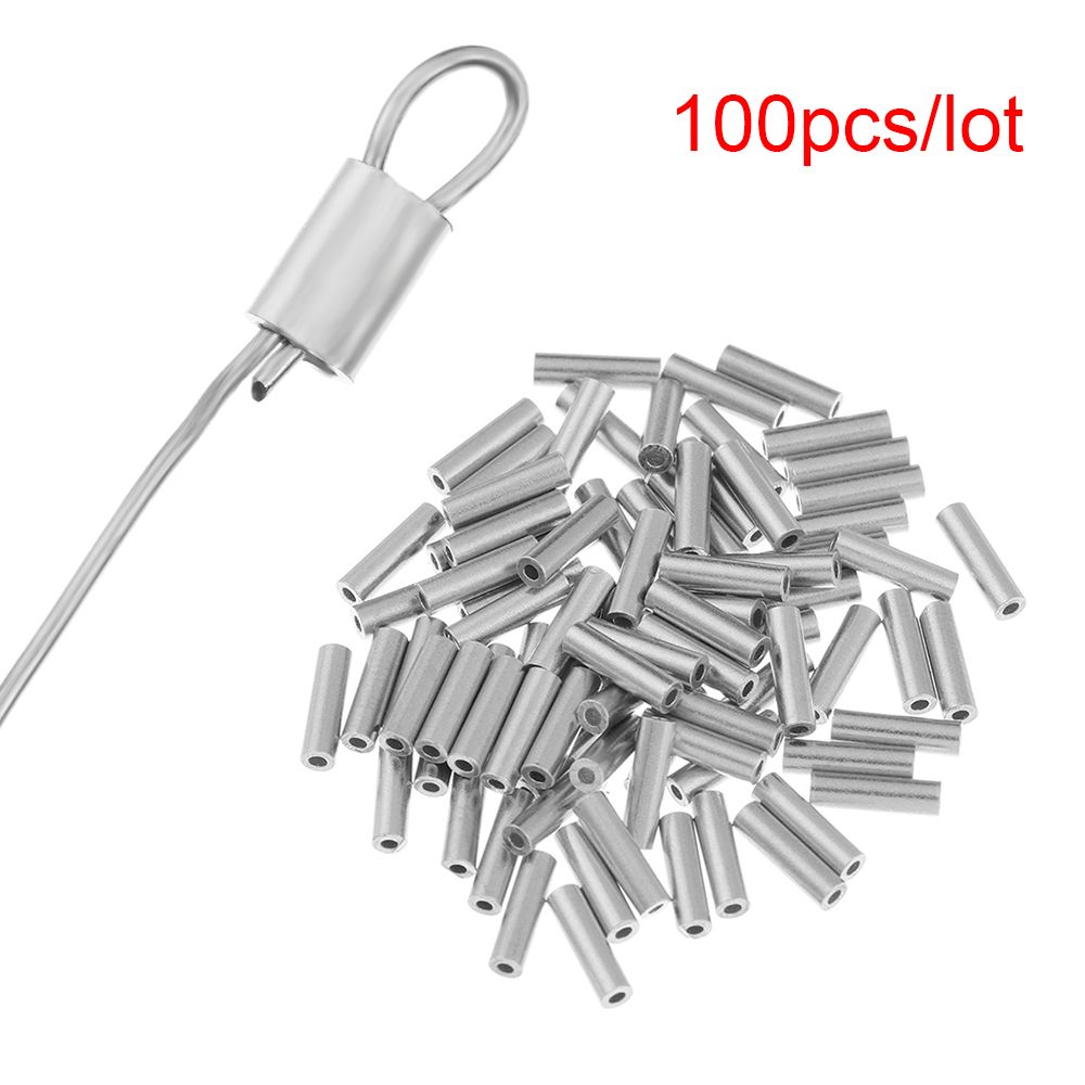 Saltwater Line - 100 Buah/Lot 0.8Mm/1.0Mm/1.2Mm/1.4Mm/1.6Mm/1.8Mm Putaran Aluminium Asli