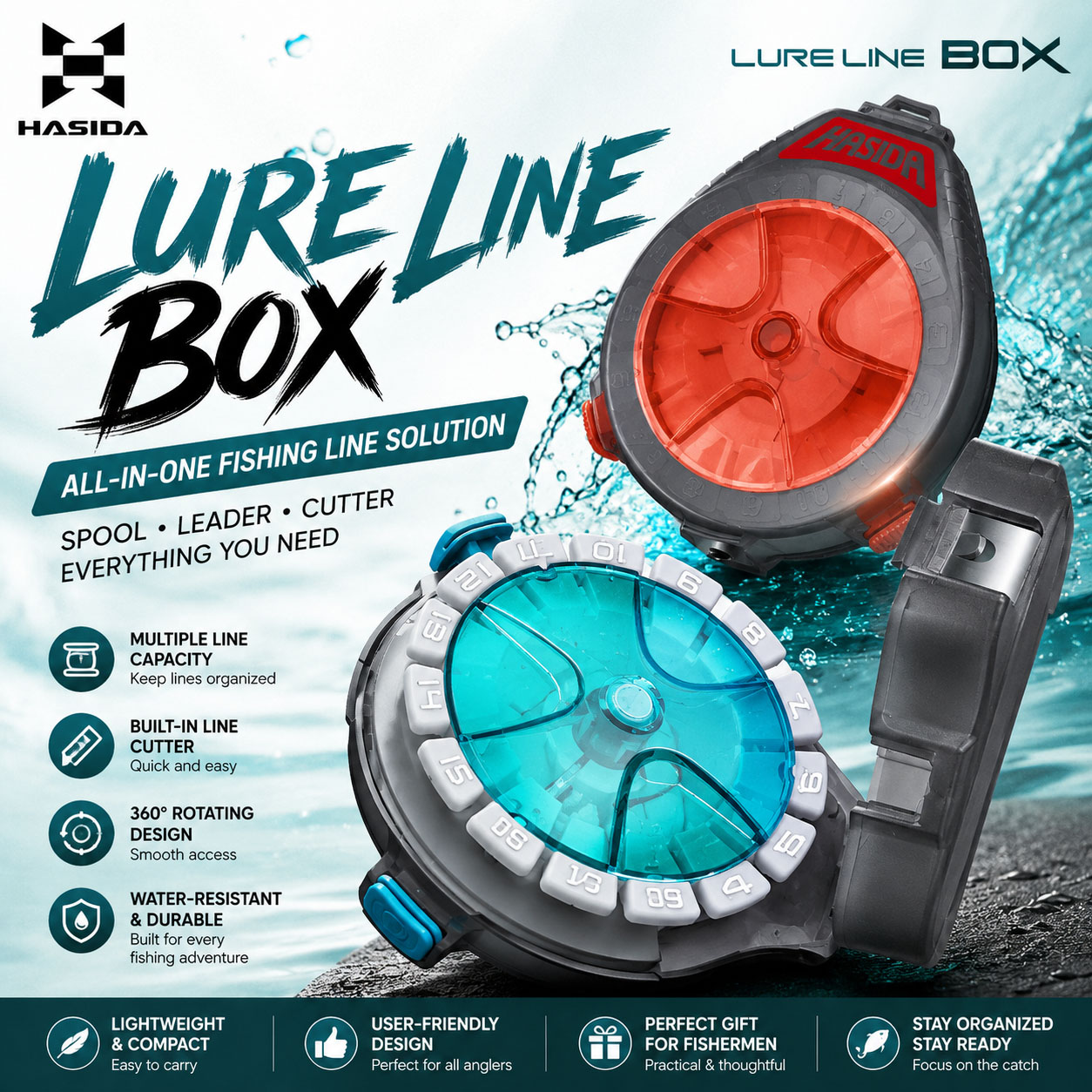 Fishing Line Box - Kotak Pancing HASIDA Sub Line Box