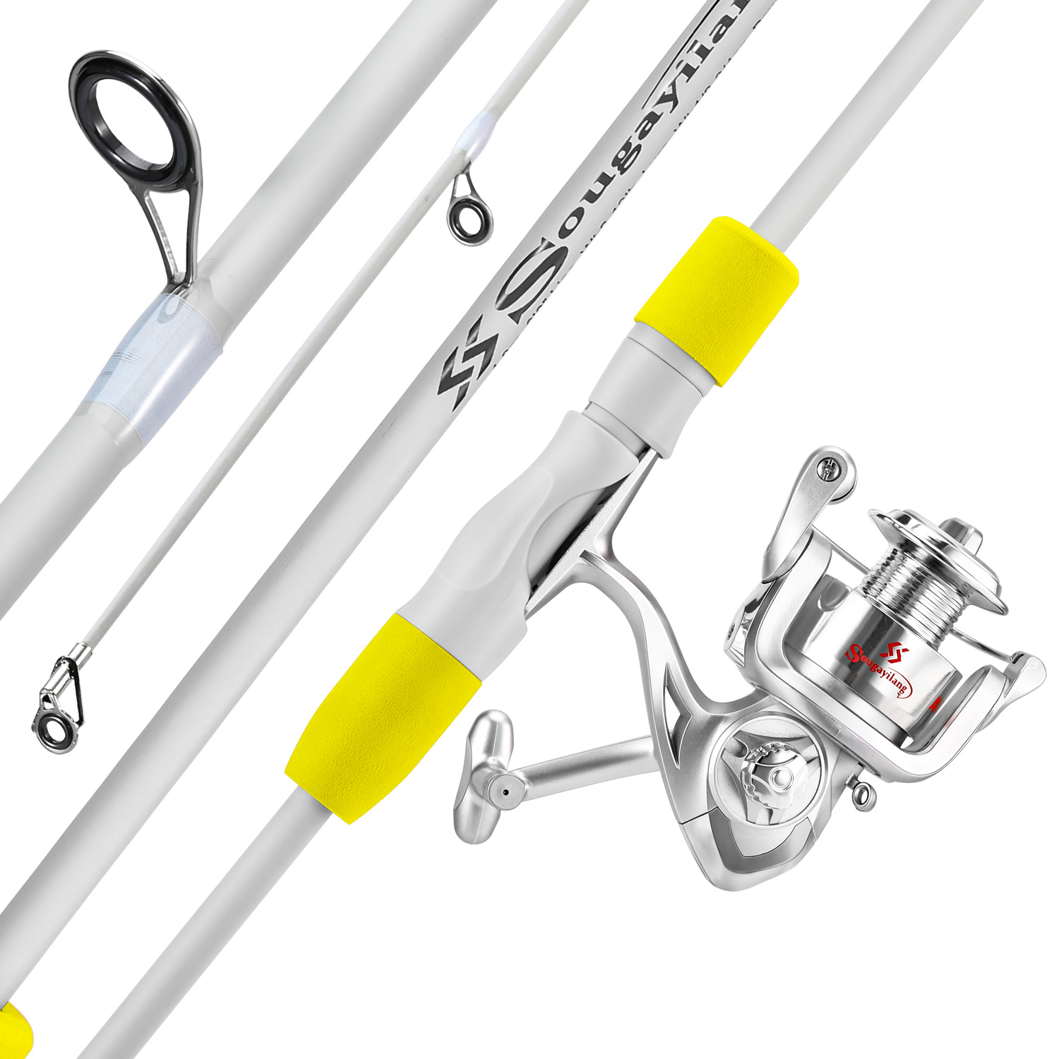 Fishing Line Spooler - Sougayilang 2-section Spinning Fishing Rod dan