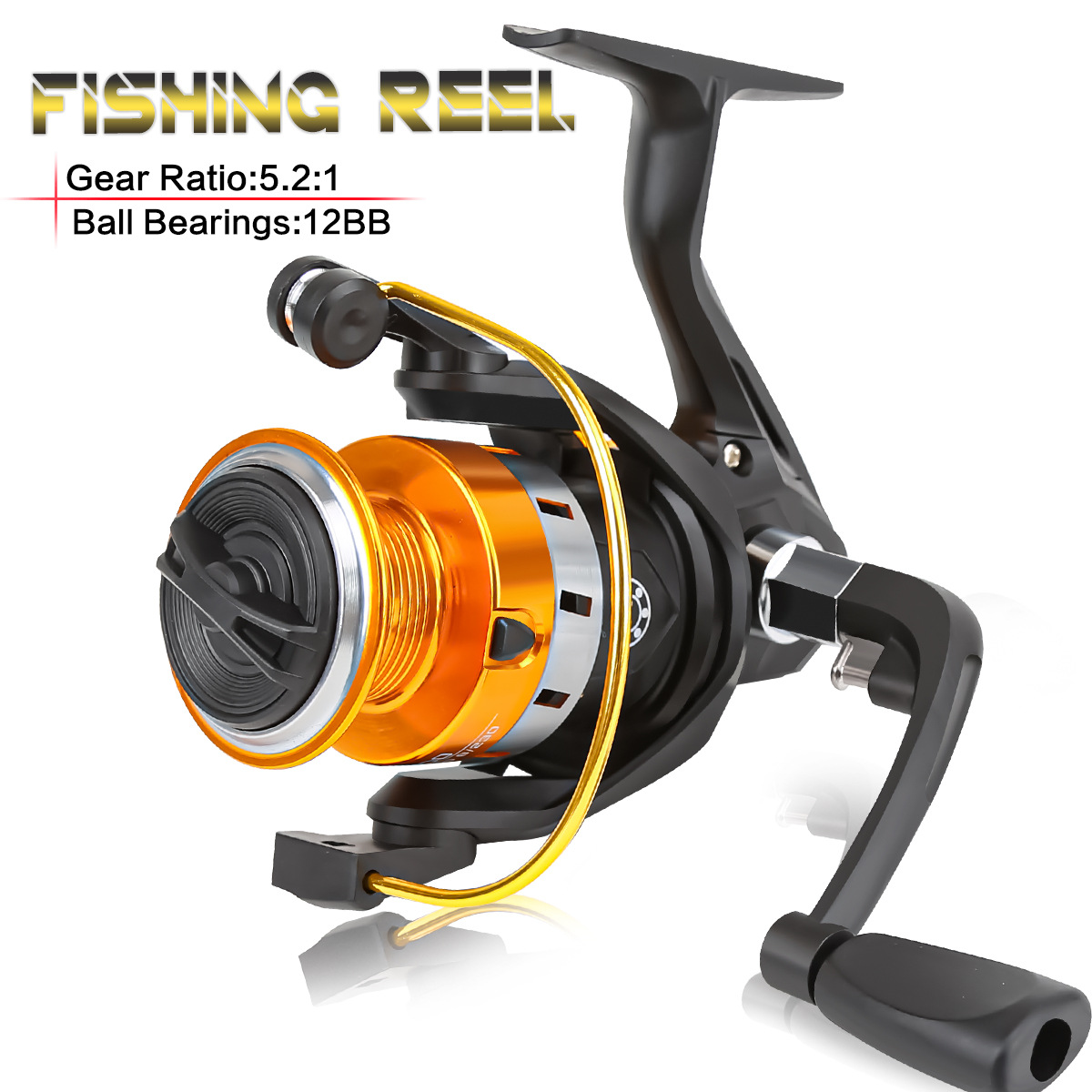Ice Fishing Line - Reel Pancing Putar Dengan Spool Logam,