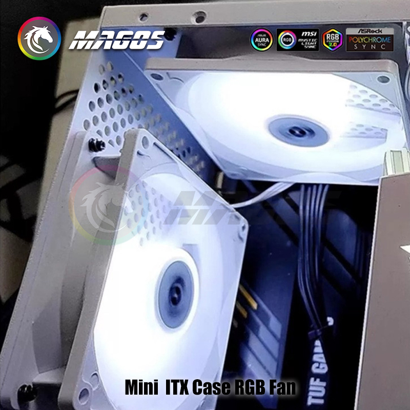 Casing Mini ITX Kipas ARGB 8Cm - Fly Line ulasan dan harga