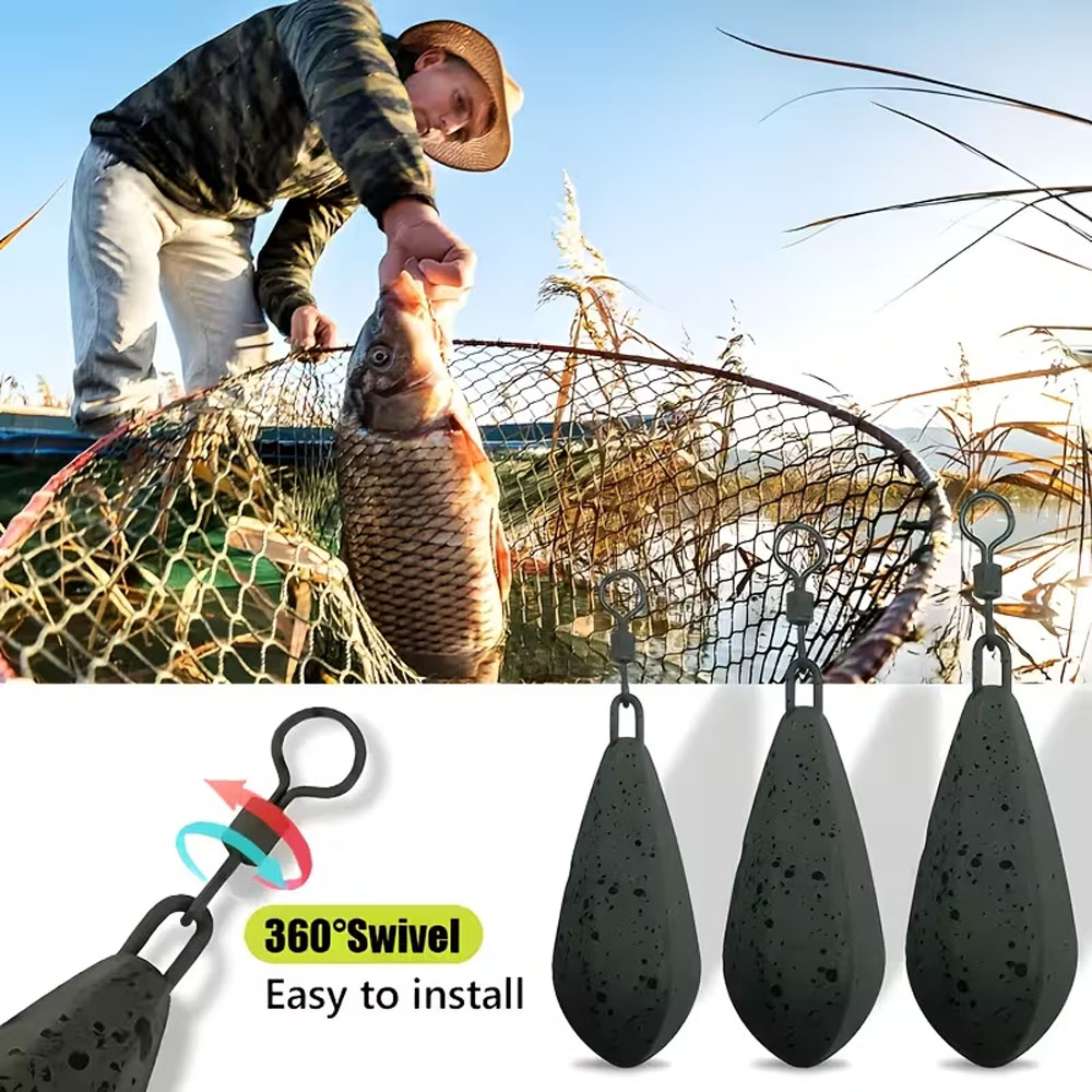 4-Pack Pemberat Pancing Ikan M - Leader Line ulasan dan harga