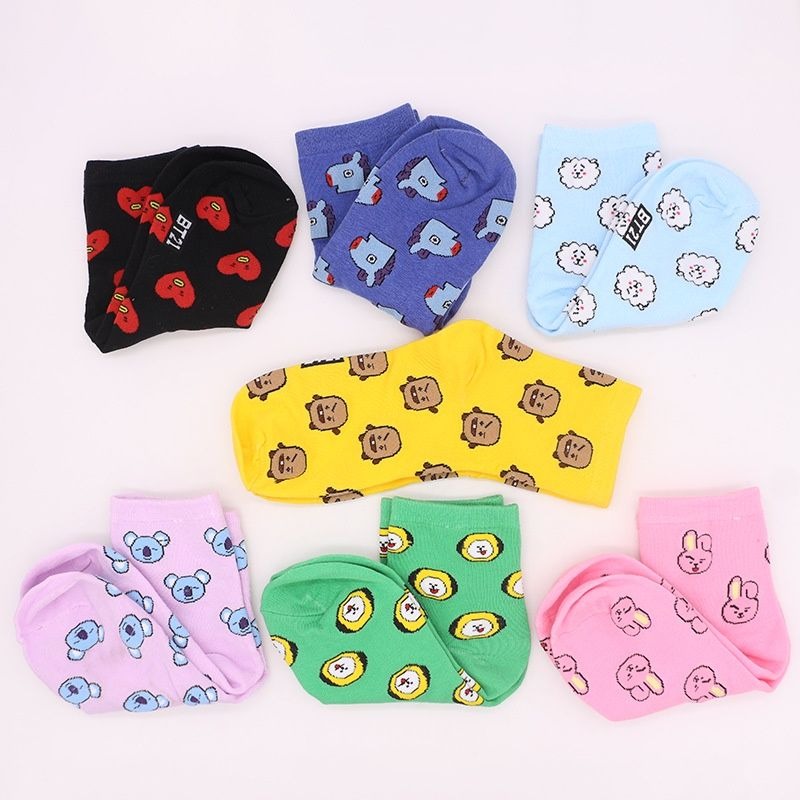 Kaus Kaki Kartun BT21 Kawaii K - Tippet Line ulasan dan harga