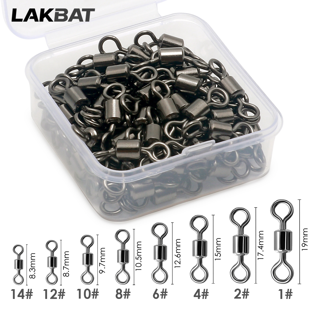 100PCS Konektor Putar Baja Ant - Fishing Line Box ulasan dan harga