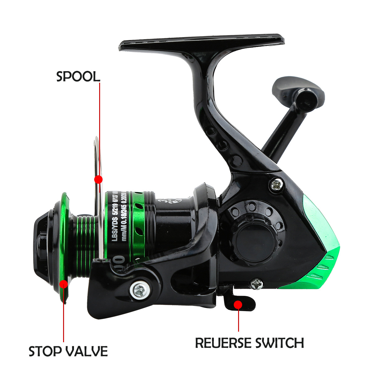Reel Pancing Putar Logam Rasio - Ice Fishing Line ulasan dan harga