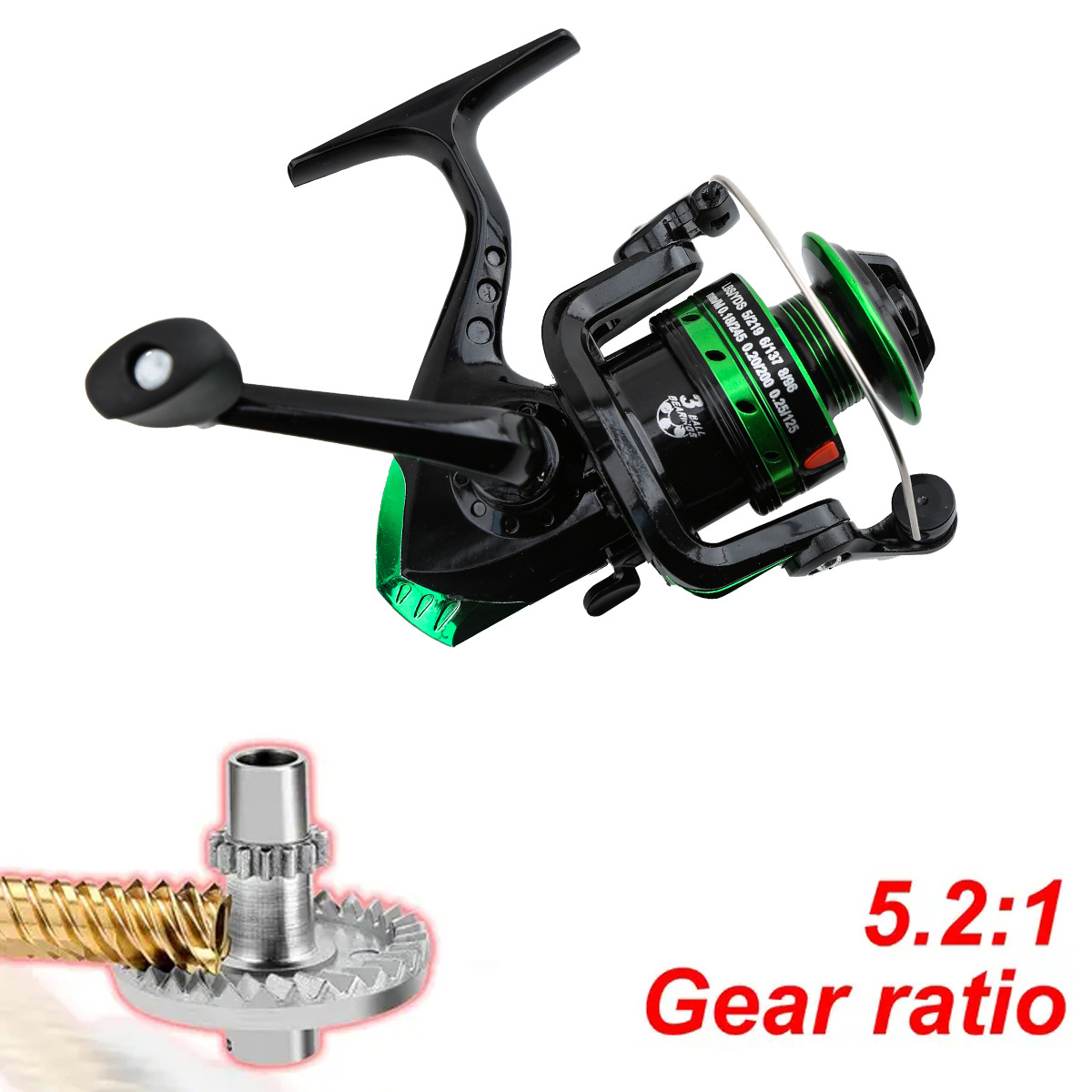 Reel Pancing Putar Logam Rasio - Ice Fishing Line ulasan dan harga