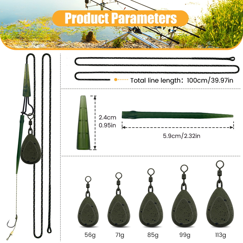 1set Kit Pemimpin Pancing Ikan - Leader Line ulasan dan harga