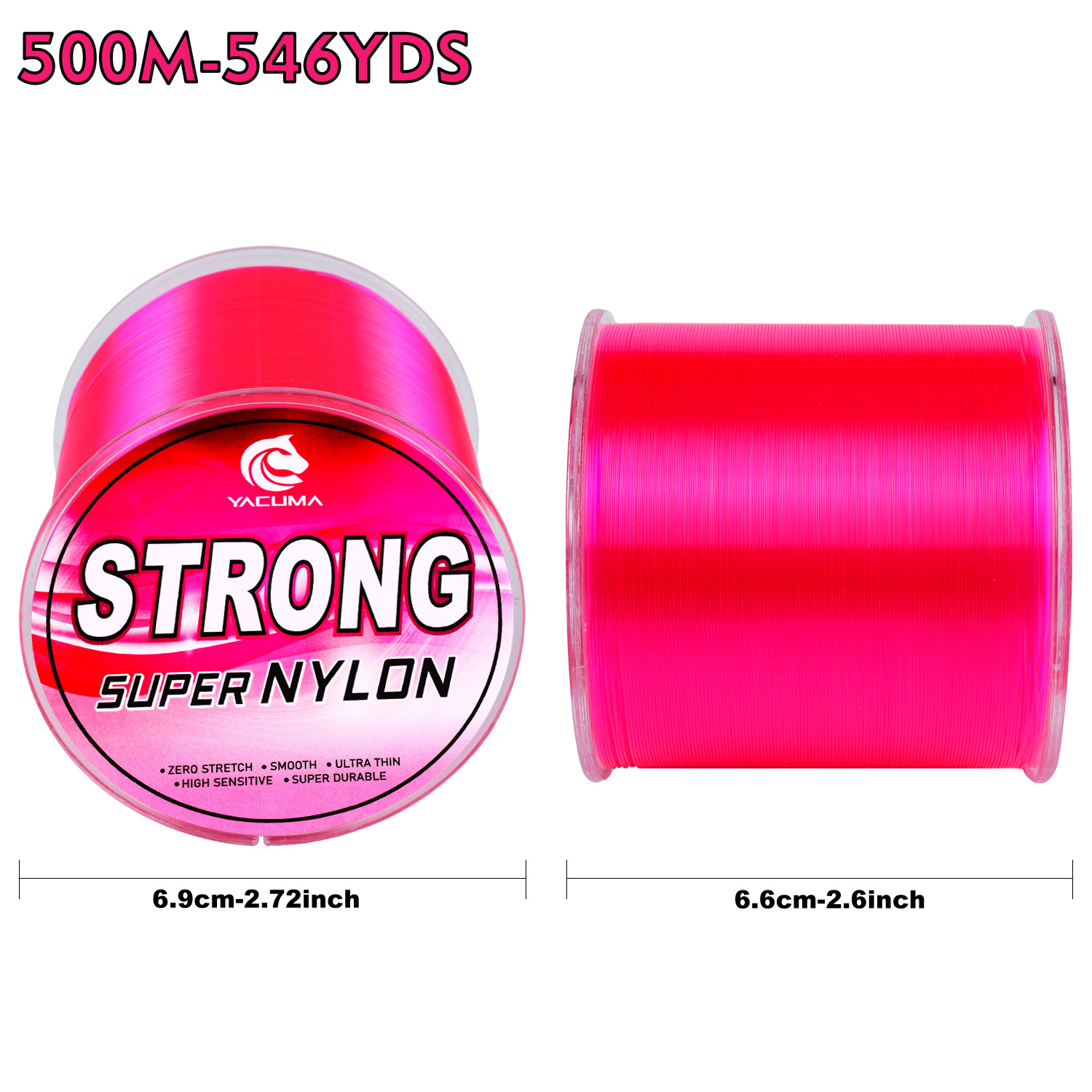 YACUMA 500M-546YDS Tali Pancin - Fluorocarbon Line ulasan dan harga