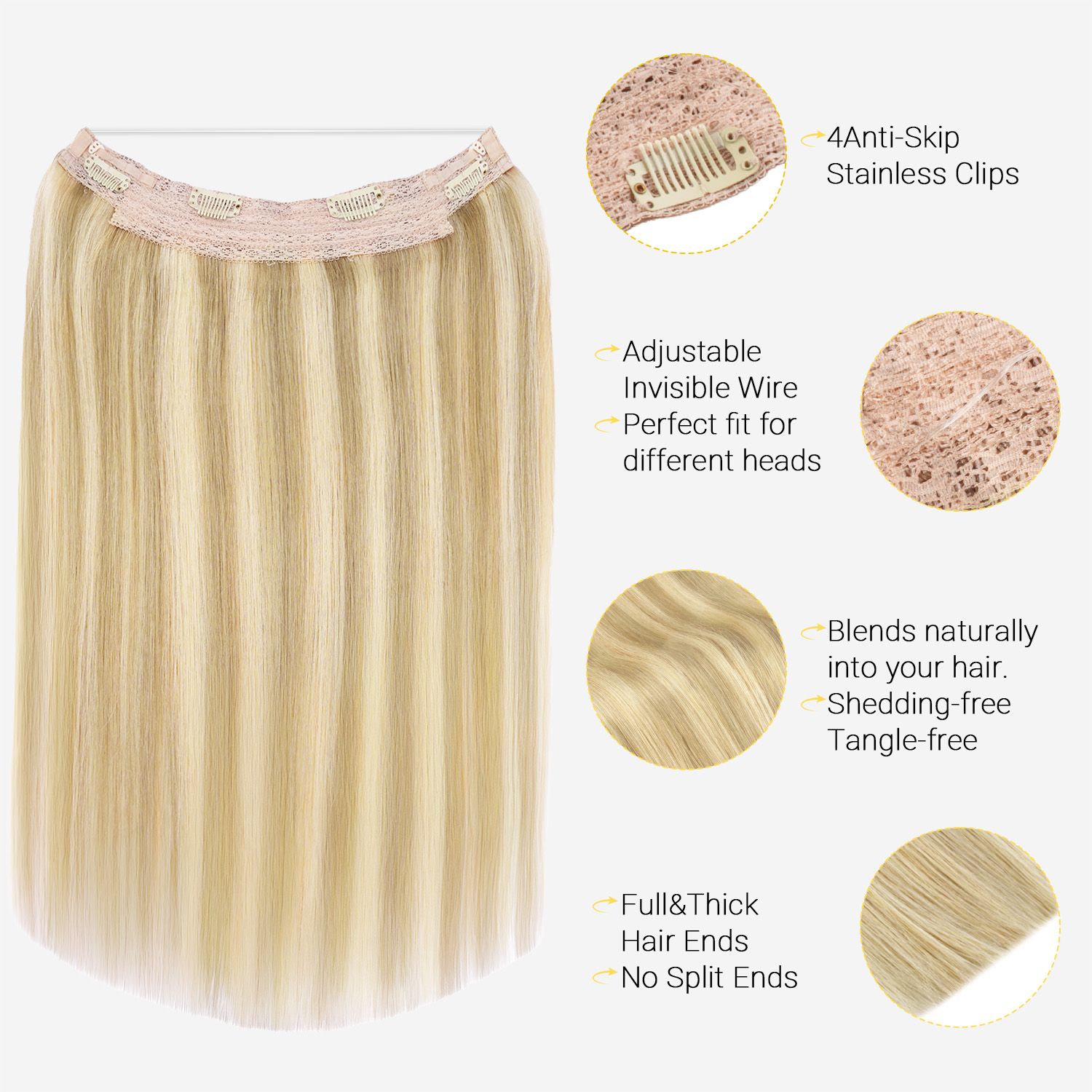Ekstensi Rambut Halo Kawat Tak - Tippet Line ulasan dan harga