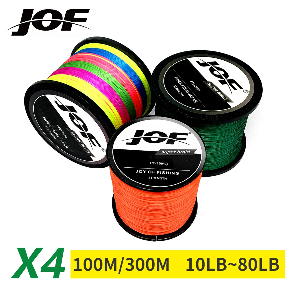 JOF x4 senar pancing PE kepang - Copolymer Line ulasan dan harga