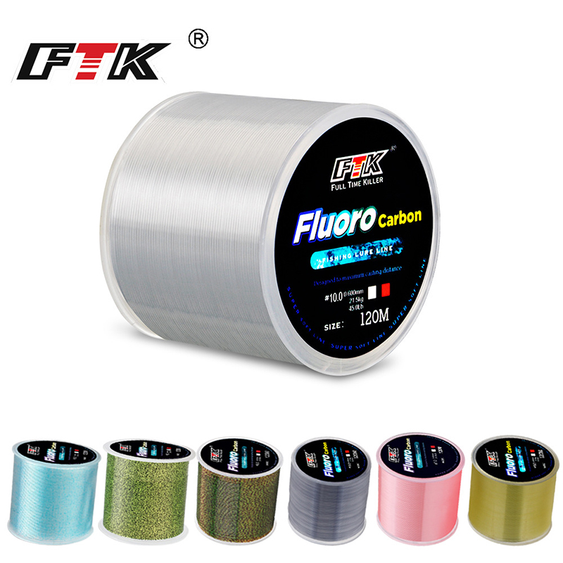 Senar pancing FTK 120m, 0.2 mm - Fluorocarbon Line ulasan dan harga
